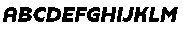 Yowza Text Black Italic Font UPPERCASE