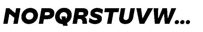 Yowza Text Black Italic Font UPPERCASE