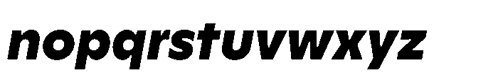 Yowza Text Black Italic Font LOWERCASE