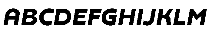 Yowza Text Extrabold Italic Font UPPERCASE