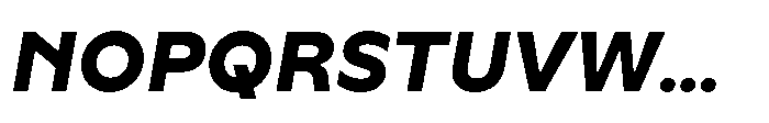 Yowza Text Extrabold Italic Font UPPERCASE