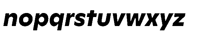 Yowza Text Extrabold Italic Font LOWERCASE
