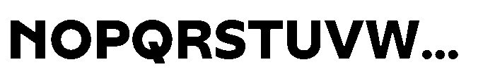 Yowza Text Extrabold Font UPPERCASE