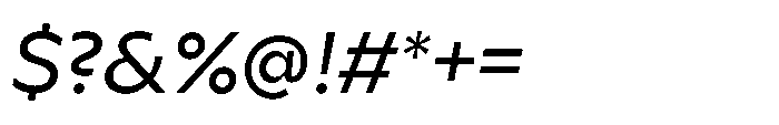 Yowza Text Regular Italic Font OTHER CHARS