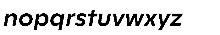 Yowza Text Semibold Italic Font LOWERCASE