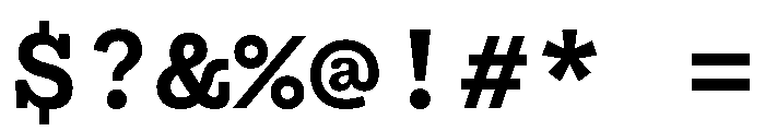 Yorick Bold Font OTHER CHARS