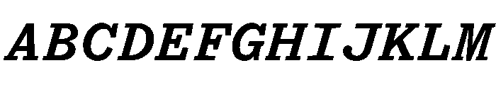 Yorick BoldItalic Font UPPERCASE