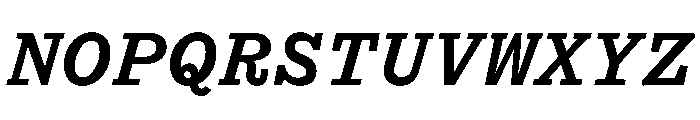Yorick BoldItalic Font UPPERCASE