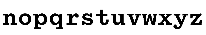 Yorick Bold Font LOWERCASE