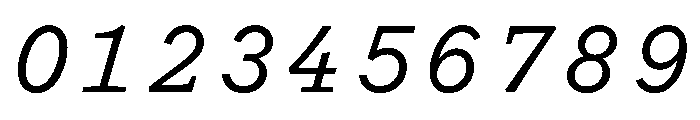 Yorick Italic Font OTHER CHARS