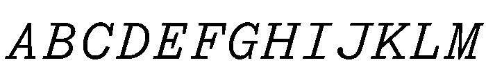 Yorick Italic Font UPPERCASE