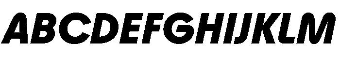 Youth BlackItalic Font UPPERCASE