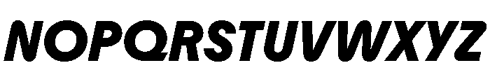 Youth BlackItalic Font UPPERCASE