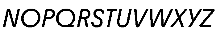Youth Italic Font UPPERCASE