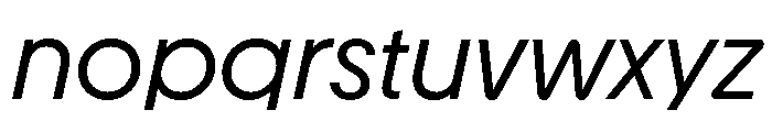Youth Italic Font LOWERCASE