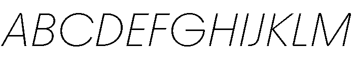 Youth LightItalic Font UPPERCASE