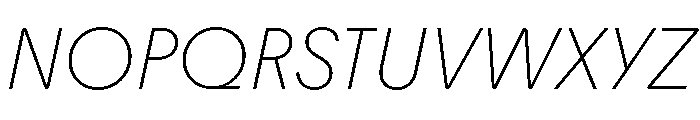 Youth LightItalic Font UPPERCASE
