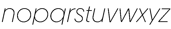 Youth LightItalic Font LOWERCASE