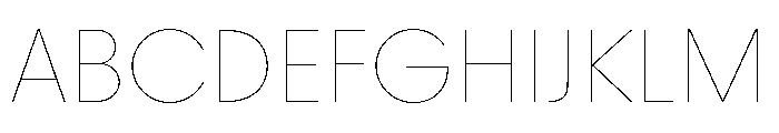 Youth Thin Font UPPERCASE