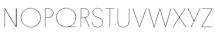 Youth Thin Font UPPERCASE