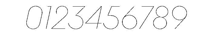 Youth ThinItalic Font OTHER CHARS