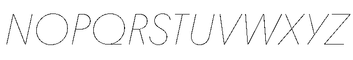 Youth ThinItalic Font UPPERCASE