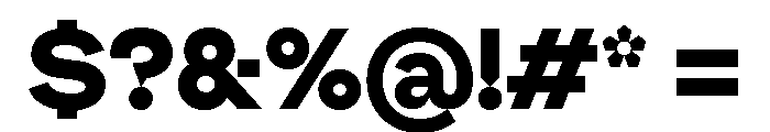 Yocco Extra Bold Bright Font OTHER CHARS