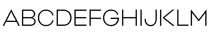 Yocco Thin Bright Font UPPERCASE