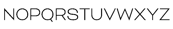 Yocco Thin Bright Font UPPERCASE