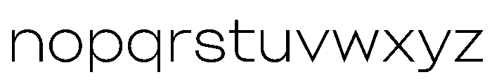 Yocco Thin Bright Font LOWERCASE