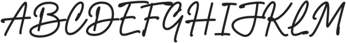 YpsilantiSignature-Regular otf (400) Font UPPERCASE