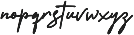 YpsilantiSignature-Regular otf (400) Font LOWERCASE