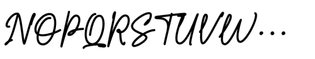 Ypsilanti Signature Font UPPERCASE