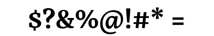 Yrsa SemiBold Font OTHER CHARS