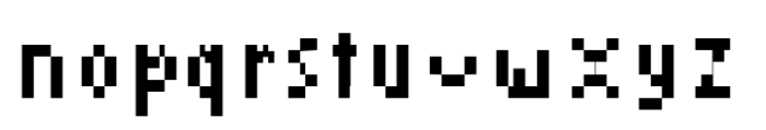 YT Big Latin Font LOWERCASE