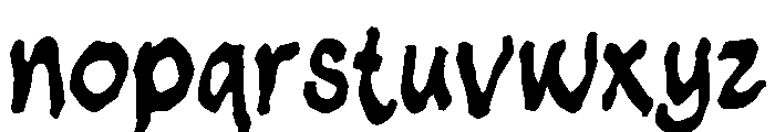 Yucken Regular Font LOWERCASE
