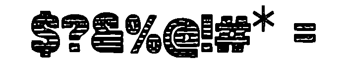 Yuletide_Bold_Block Font OTHER CHARS