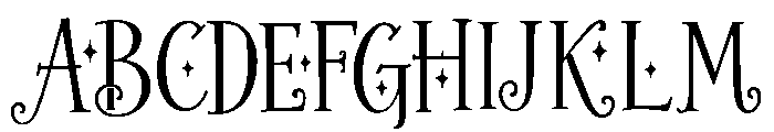 Yuletide_Spark Font UPPERCASE
