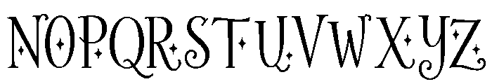 Yuletide_Spark Font UPPERCASE
