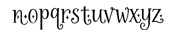 Yuletide_Spark Font LOWERCASE