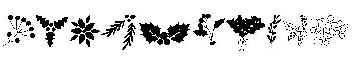 YuletideLeaf Font OTHER CHARS