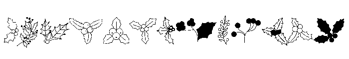 YuletideLeaf Font UPPERCASE
