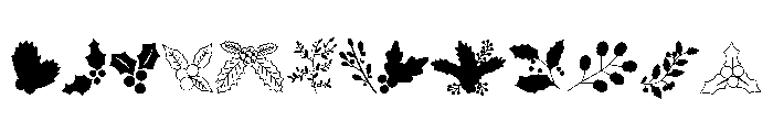YuletideLeaf Font LOWERCASE