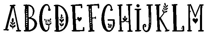 Yulevique Font UPPERCASE