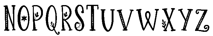 Yulevique Font UPPERCASE