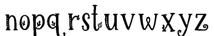 Yulevique Font LOWERCASE