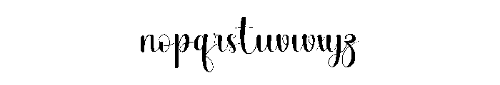 Yuliana Wedding Font LOWERCASE