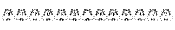 Yulliana Monogram Regular Font UPPERCASE