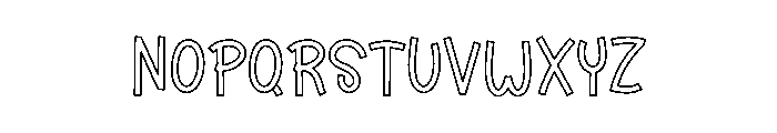Yupi Candy Font UPPERCASE