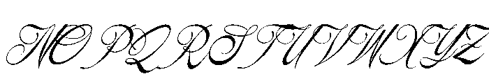 Yureika Glasious Italic Font UPPERCASE